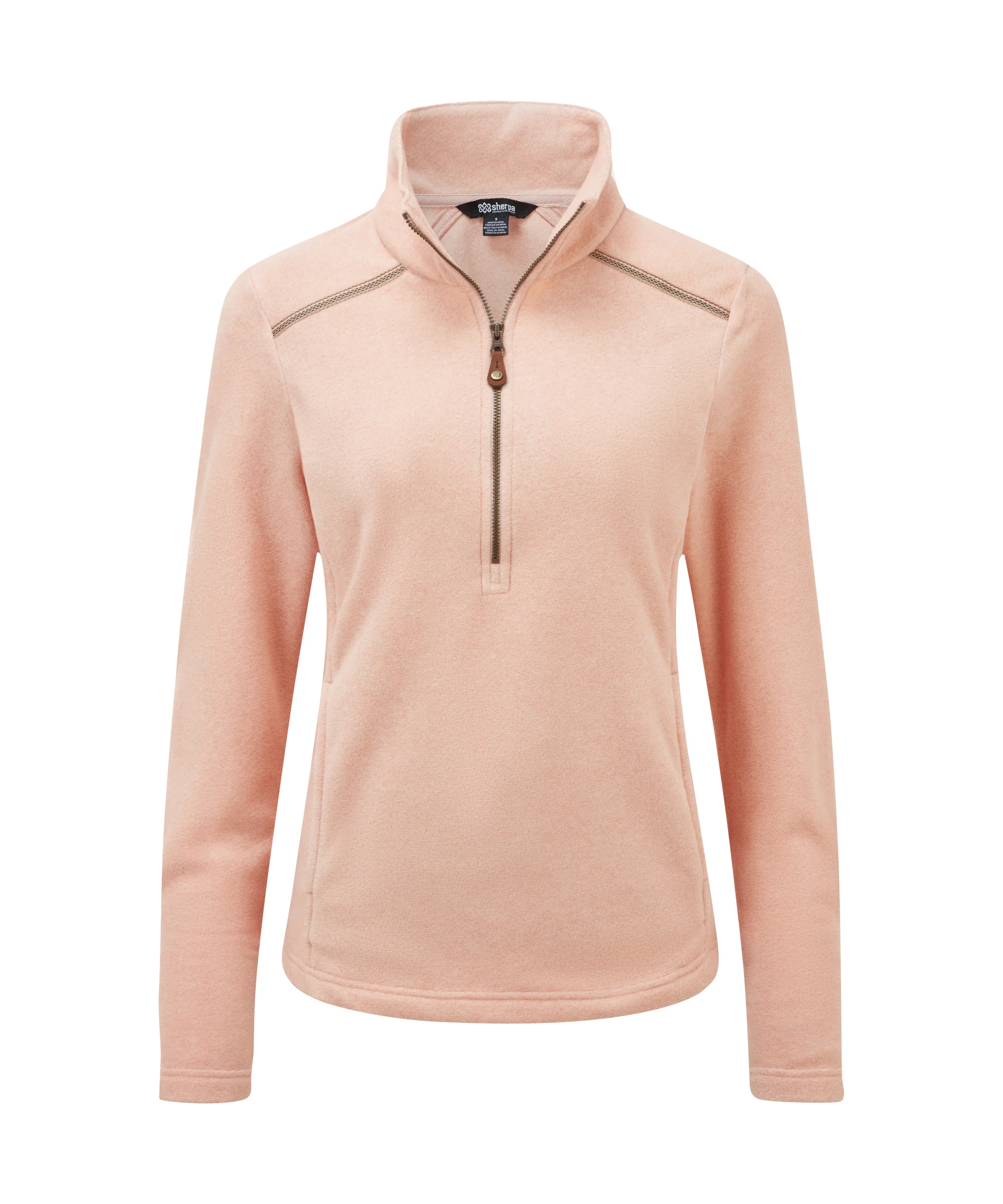 Rolpa Eco Fleece Pullover Zip - Blush