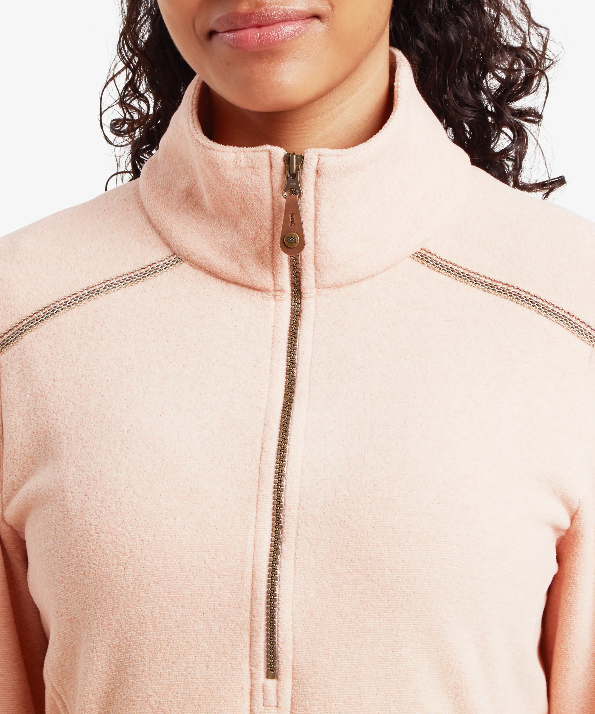 Rolpa Eco Fleece Pullover Zip - Blush - Image 6