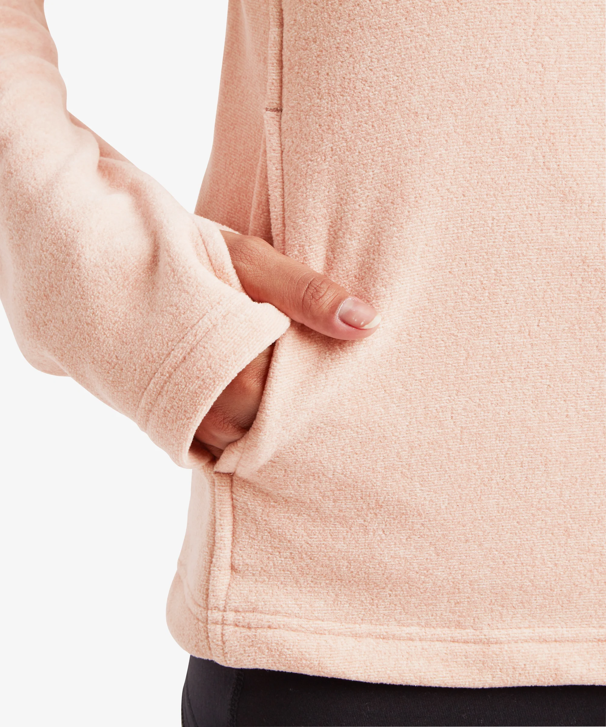 Rolpa Eco Fleece Pullover Zip - Blush - Image 7