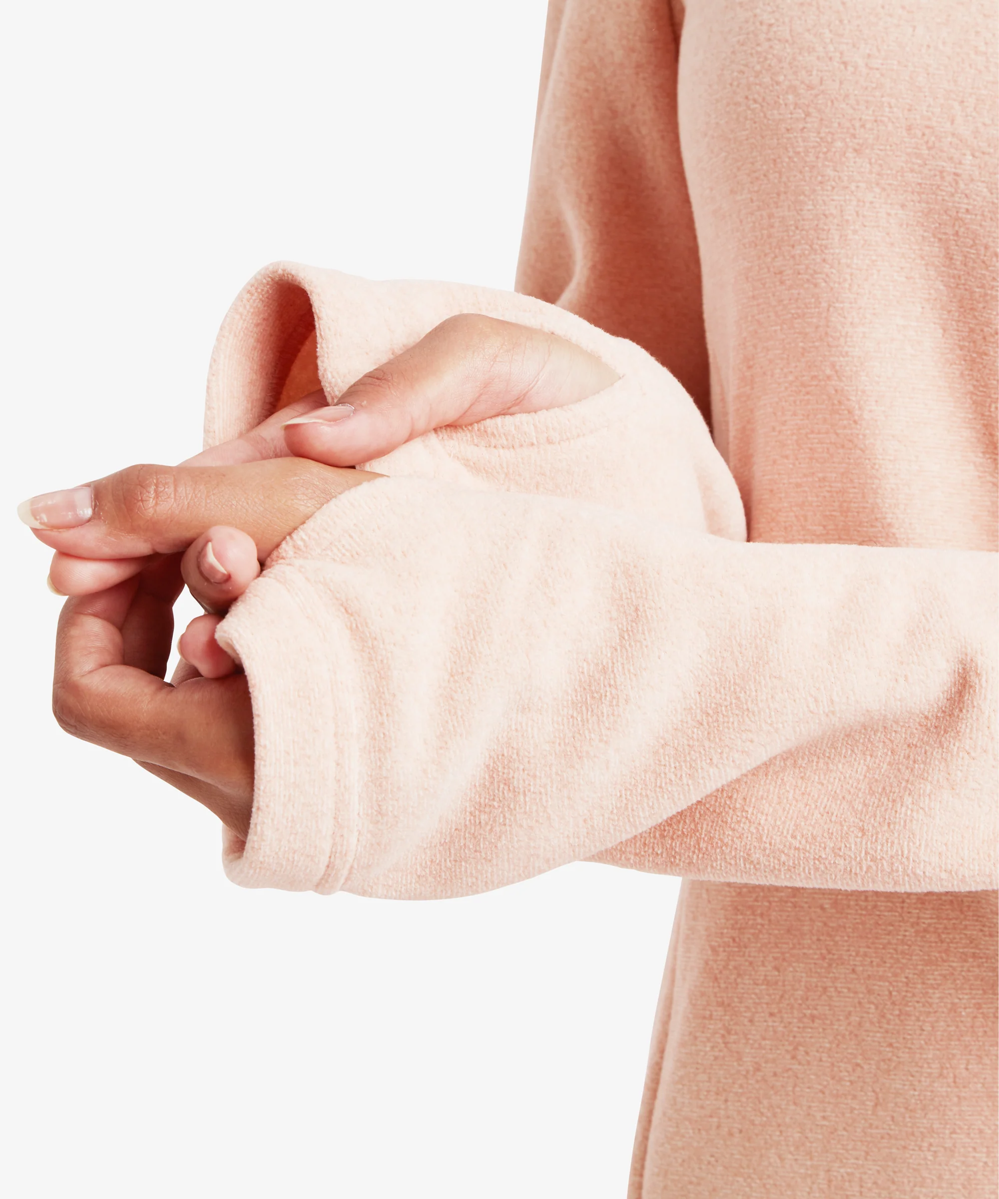 Rolpa Eco Fleece Pullover Zip - Blush - Image 8