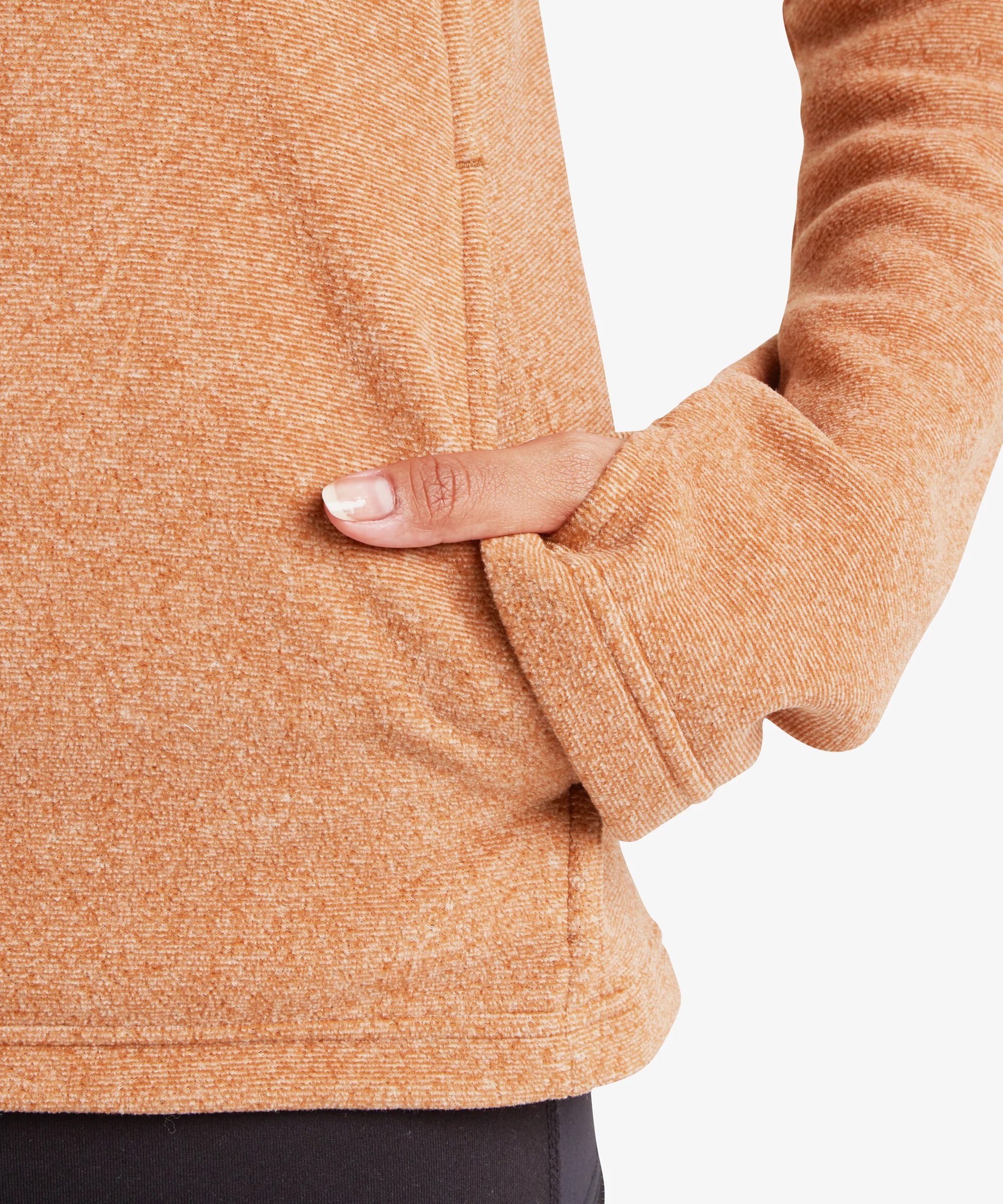 Rolpa Eco Fleece Pullover Zip - Mocha - Image 7
