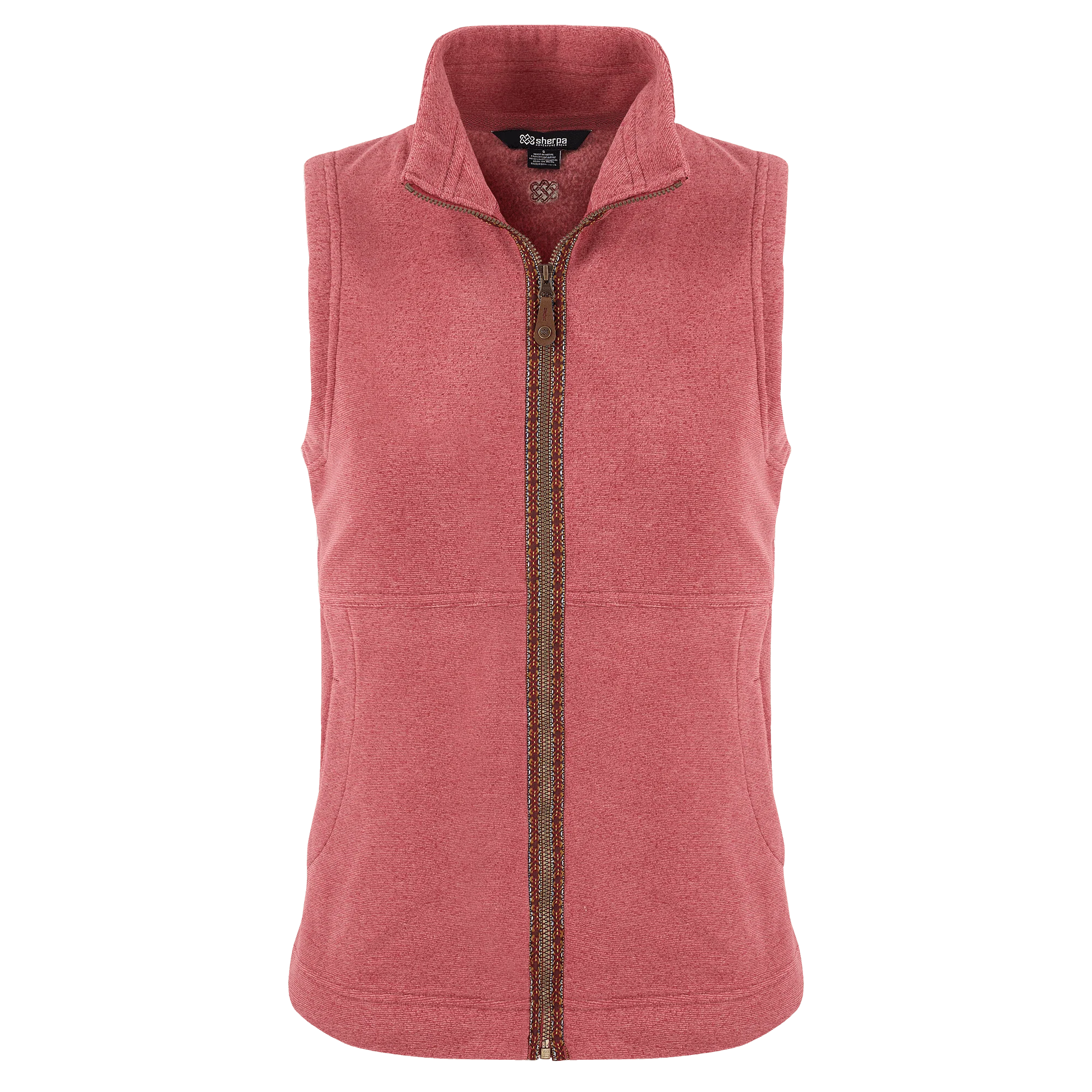 Rolpa Eco Fleece Vest - Mineral Red