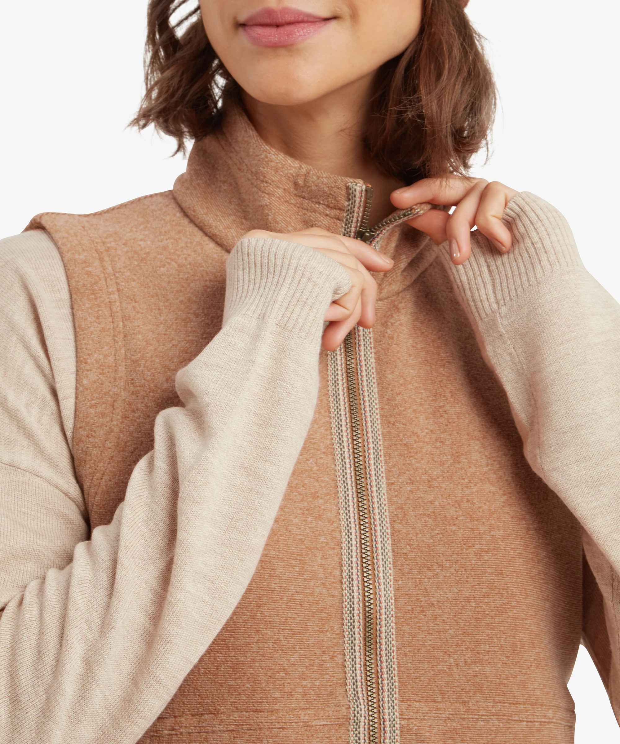 Rolpa Eco Fleece Vest - Mocha - Image 6