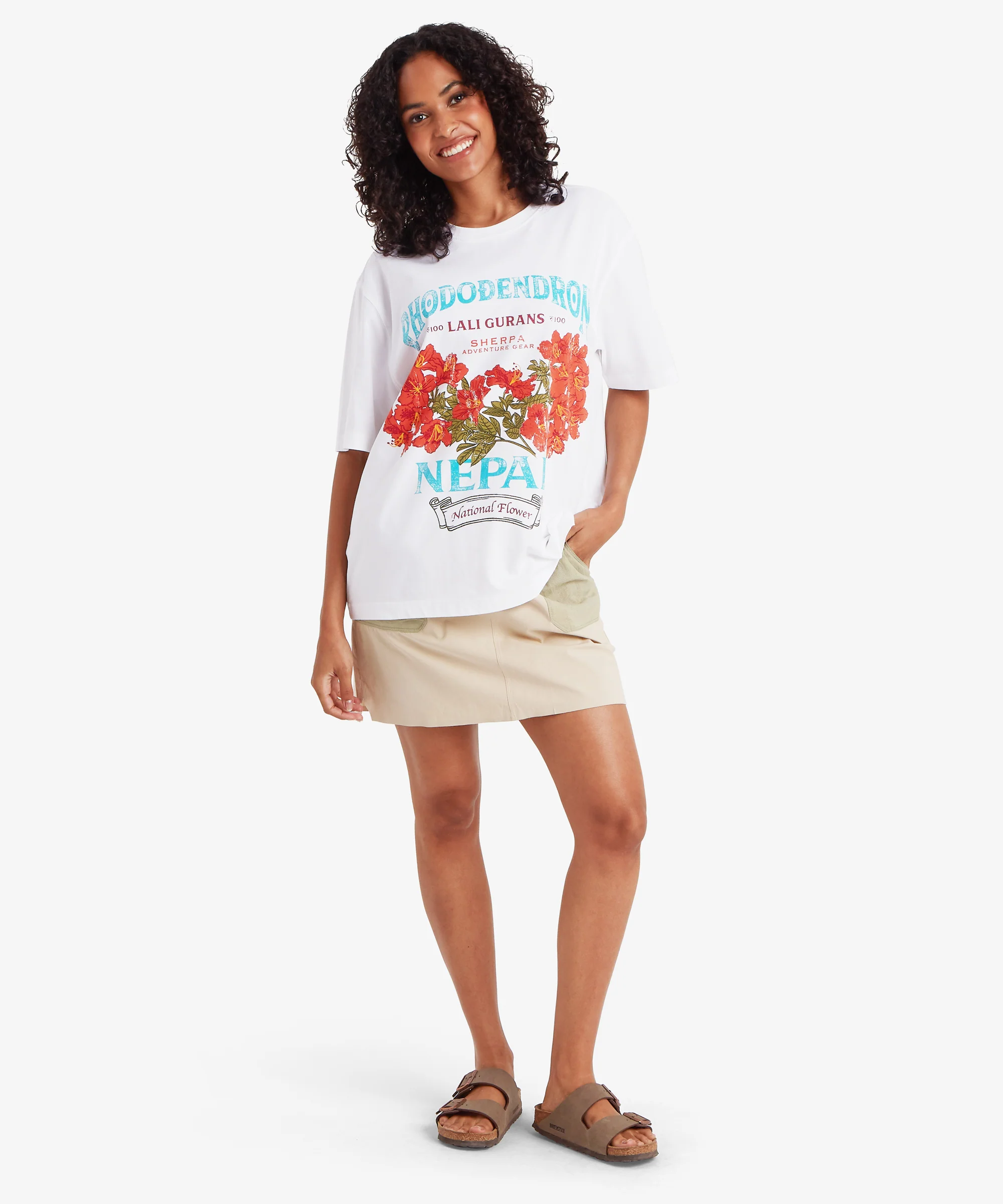 Tarcho Rhododendron T-Shirt - Katha White - Image 6
