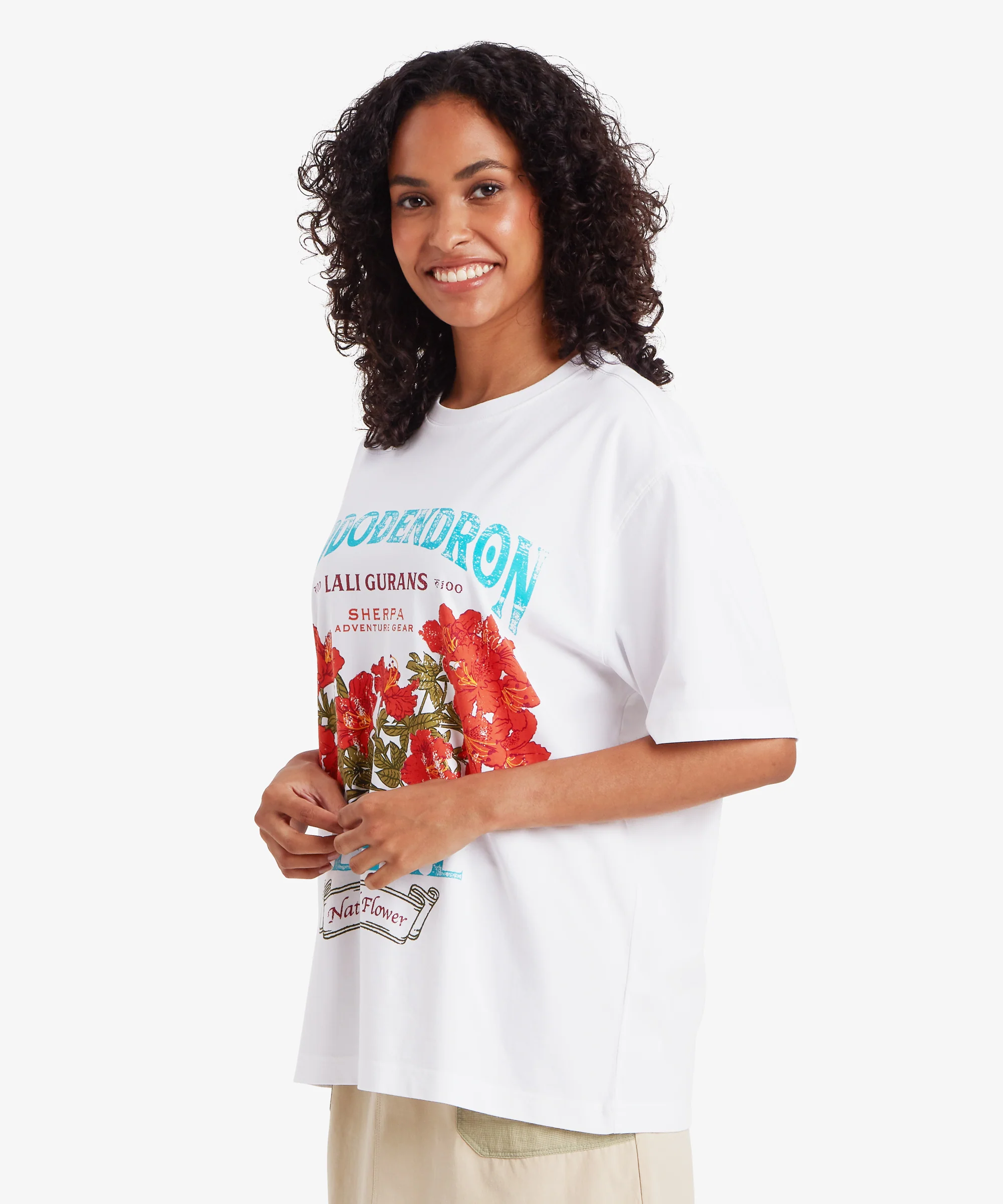 Tarcho Rhododendron T-Shirt - Katha White - Image 7