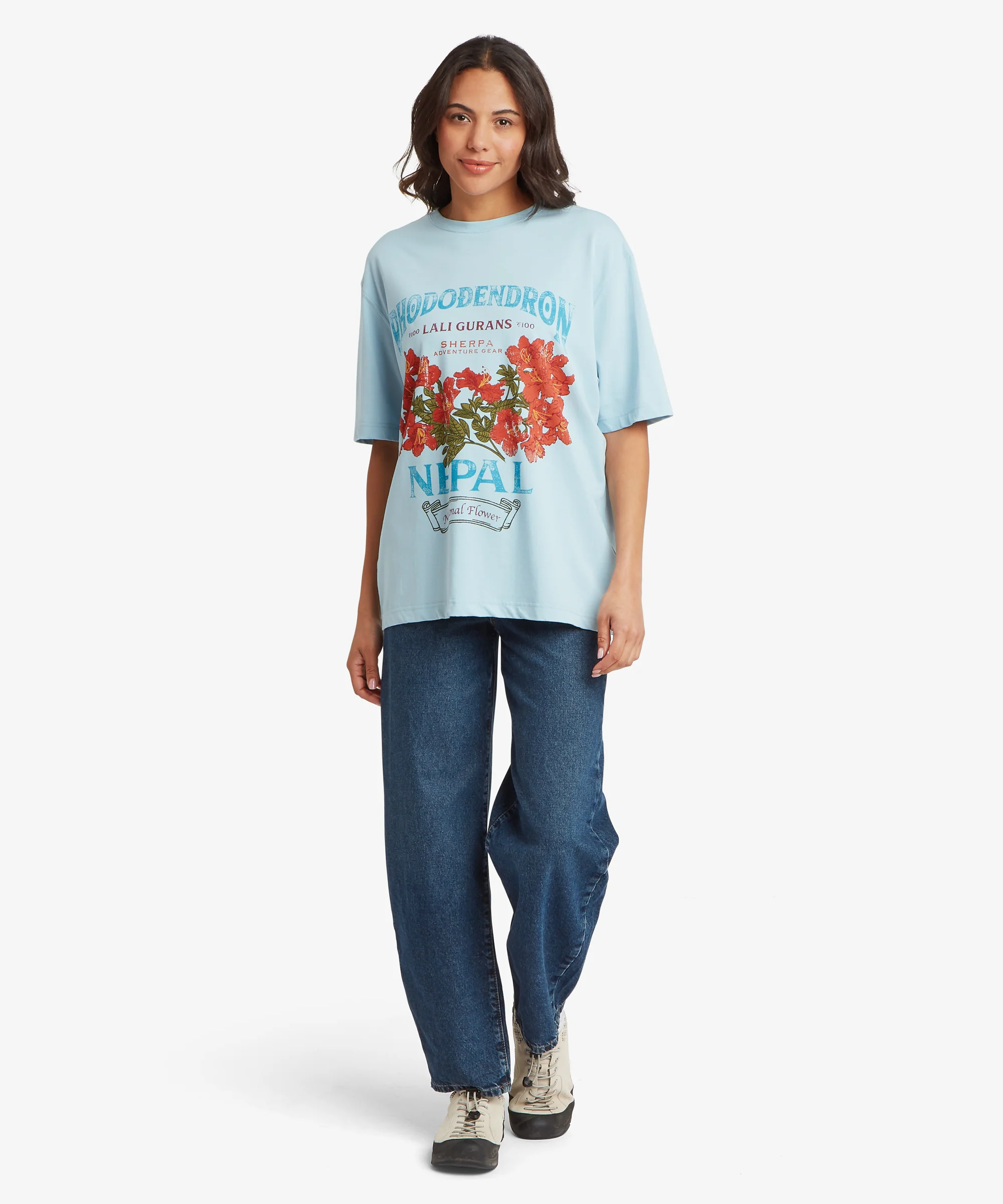 Tarcho Rhododendron T-Shirt - Lt Blue - Image 3