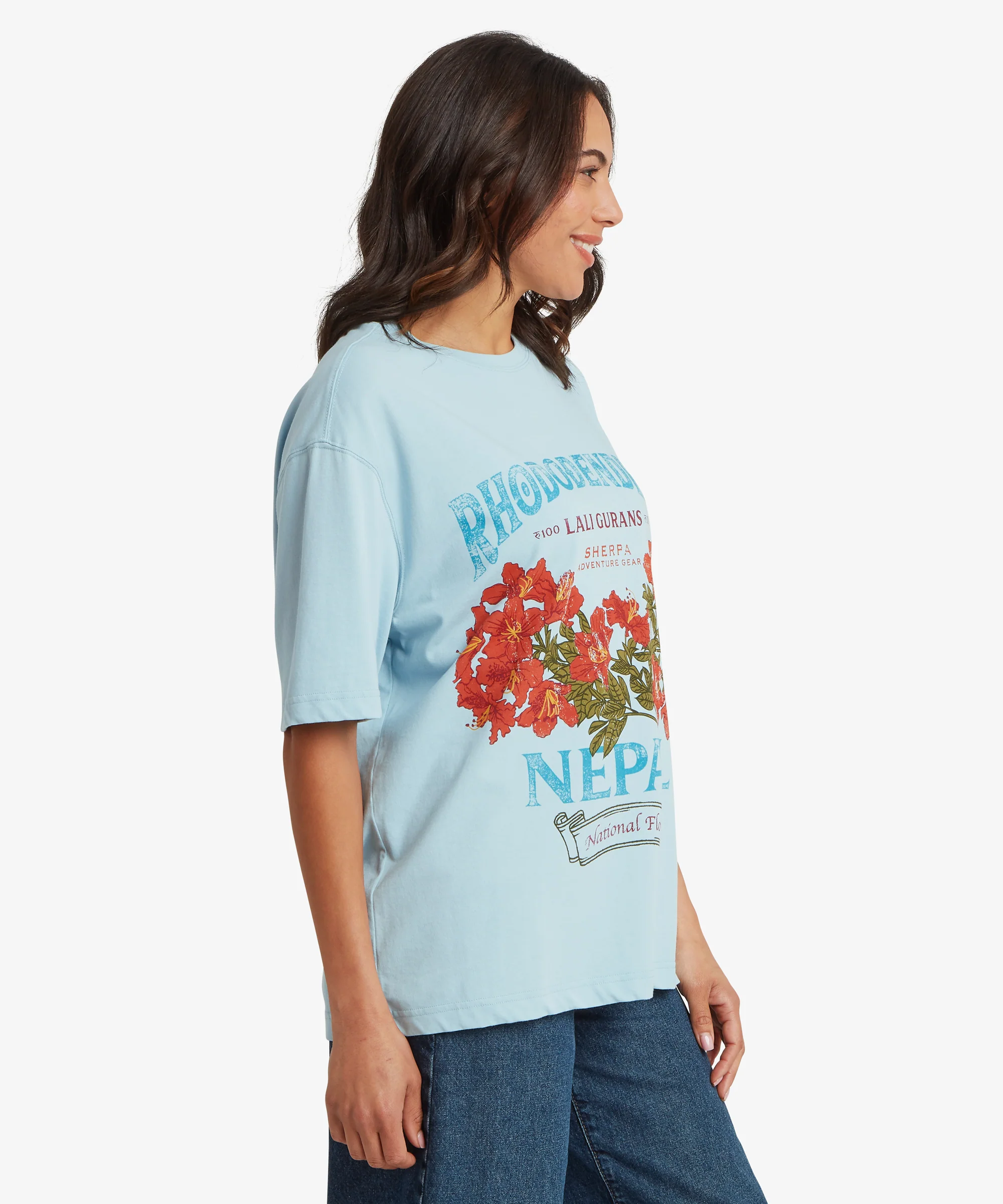Tarcho Rhododendron T-Shirt - Lt Blue - Image 4