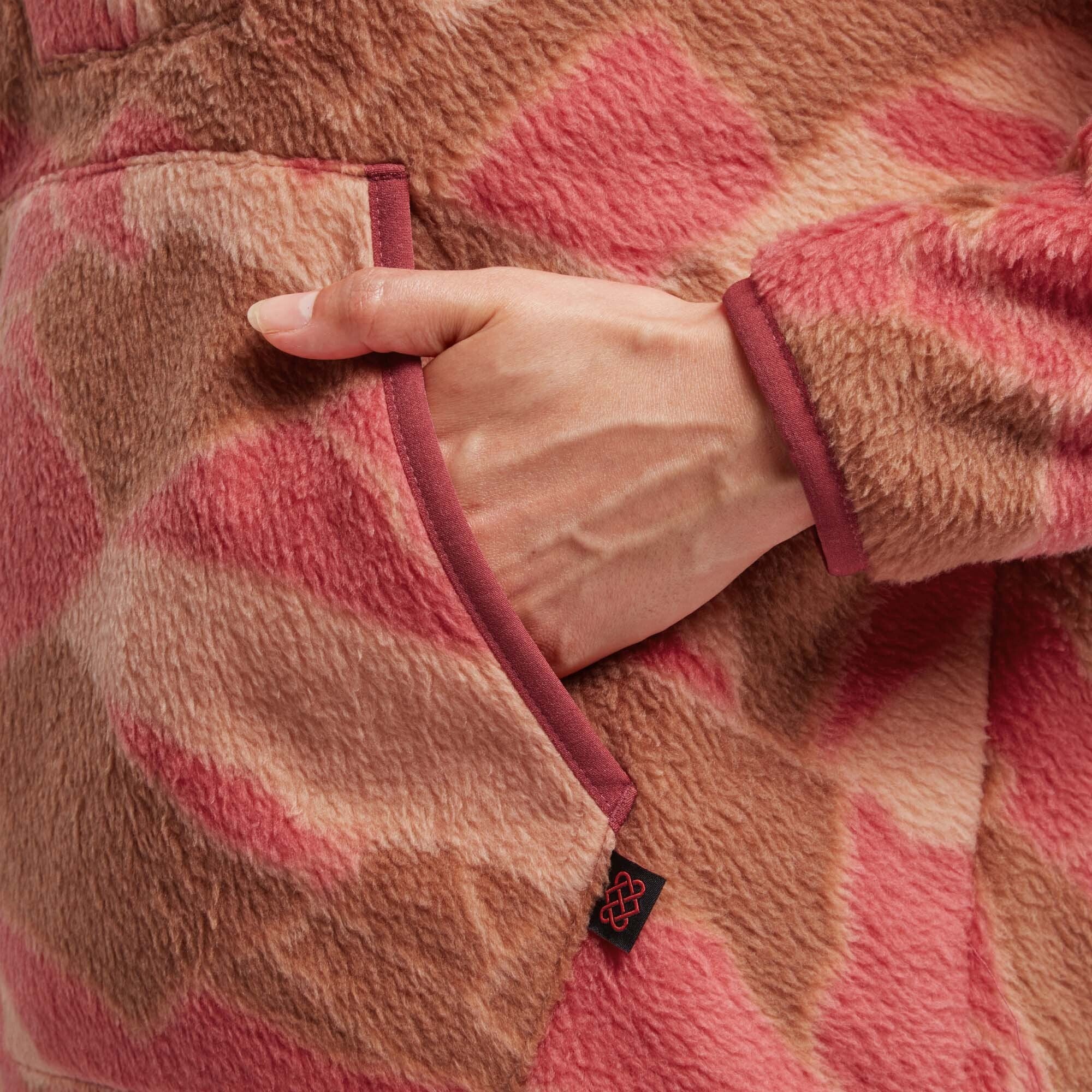 Uddesya Sherpa Quarter Zip Fleece - Mineral Red Himalaya - Image 3