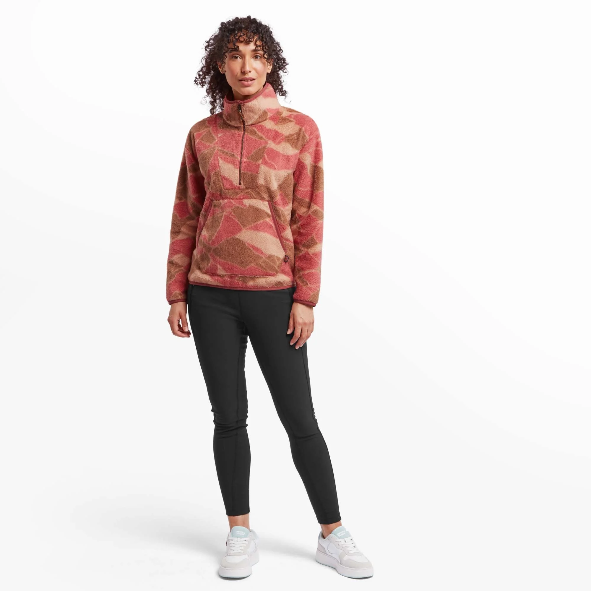 Uddesya Sherpa Quarter Zip Fleece - Mineral Red Himalaya - Image 5
