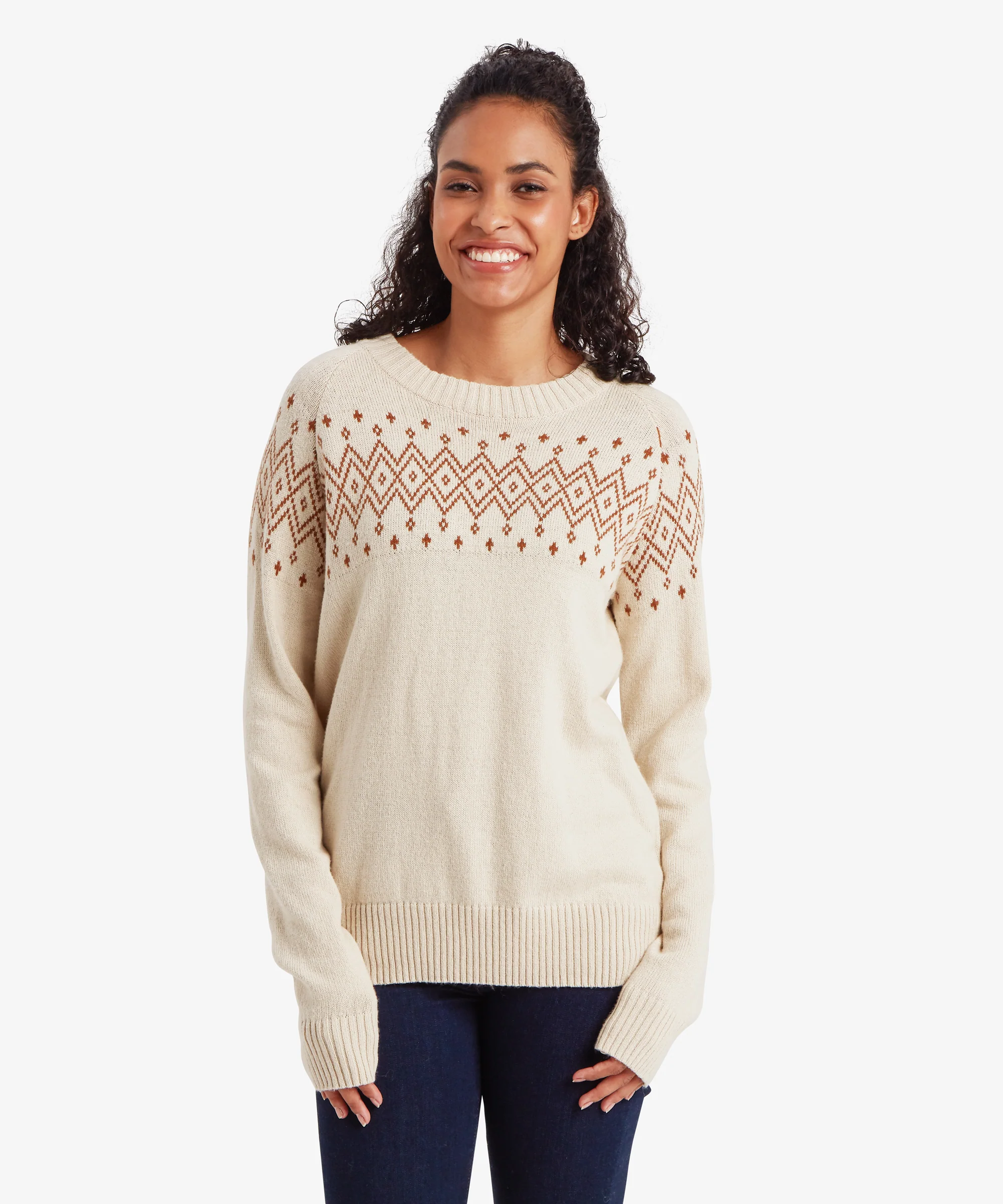 Yeshe Crew Neck Sweater - Ecru - Image 2