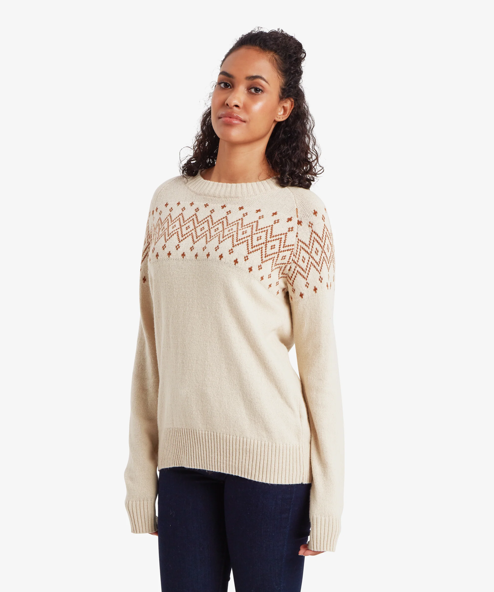 Yeshe Crew Neck Sweater - Ecru - Image 4