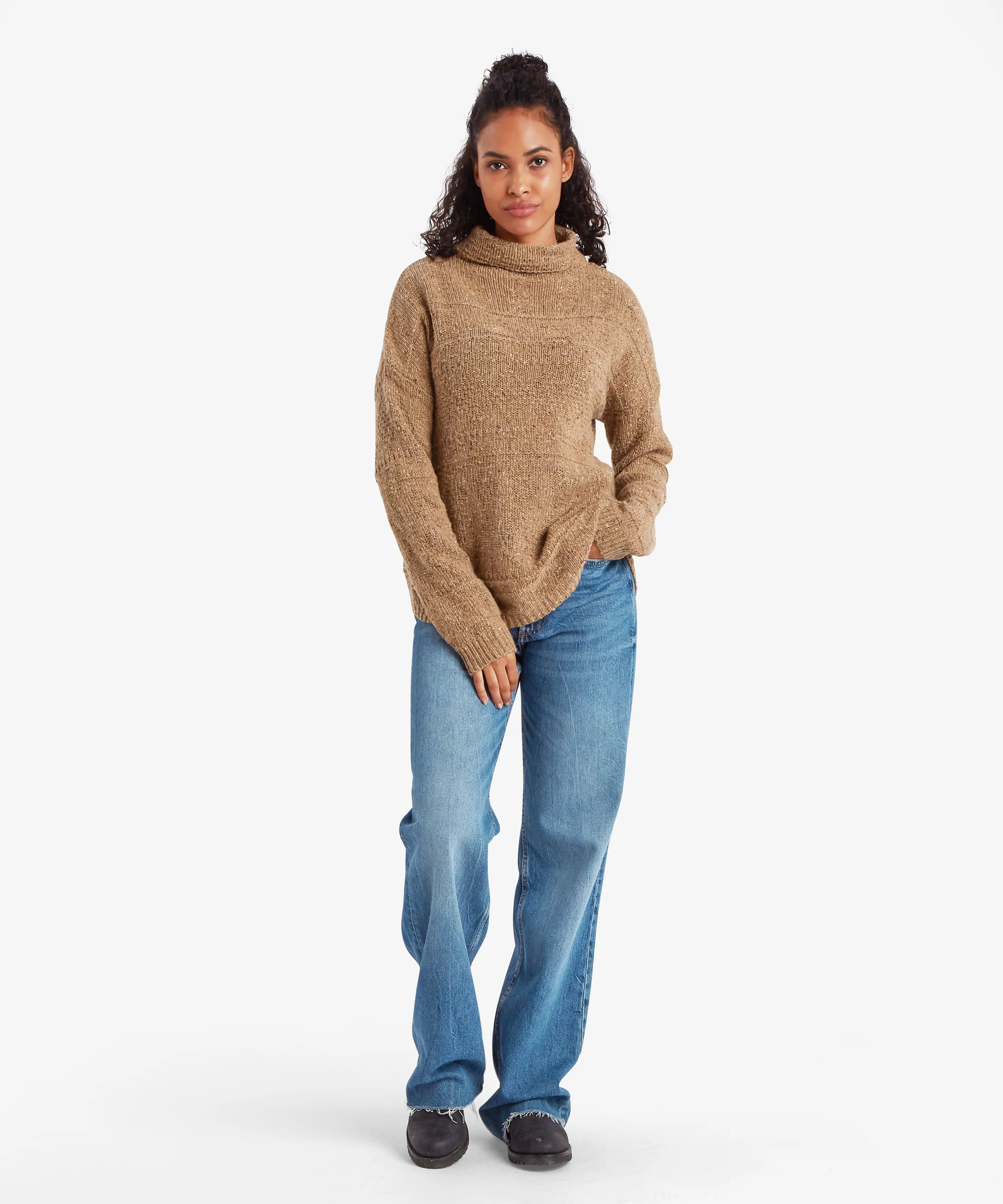Yuden Pullover Sweater - Mocha - Image 3